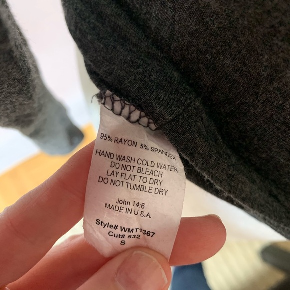 SEVEN SISTERS | Long Sleeve Cross Over Top Grey - Picture 8 of 8